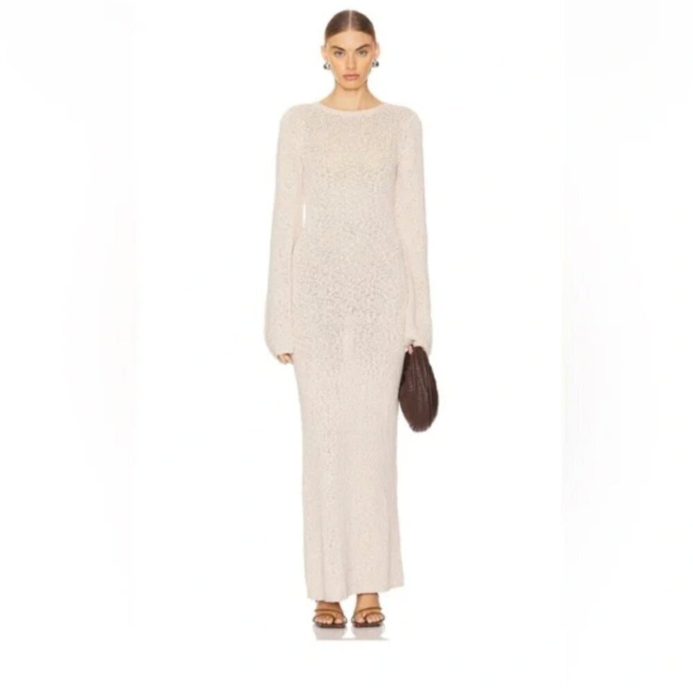 Tularosa Titta Maxi Dress in Ivory, XXS - Picture 6 of 7